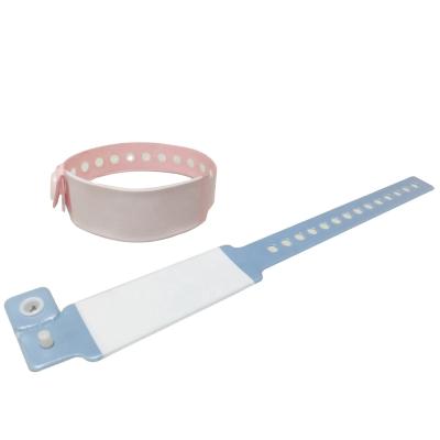 China AA Disposable Infant Vinyl Medical Wristbands For Hospital for sale