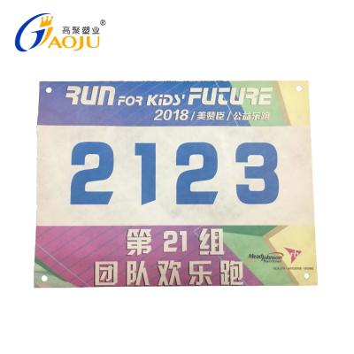 China Race Bib Paper Number Race Bib Paper Number for sale