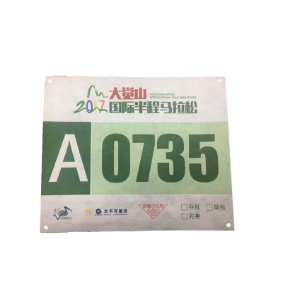 China race bib paper number for adult race bib paper number for adult for sale