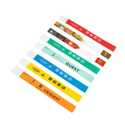 China China 2021 hot sale printable paper wristbands for adult and kids event for sale