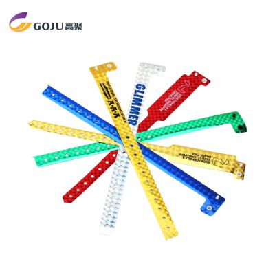 China For Event GJ-8070J Professional Disposable Holographic Event Wristbands For Activity for sale