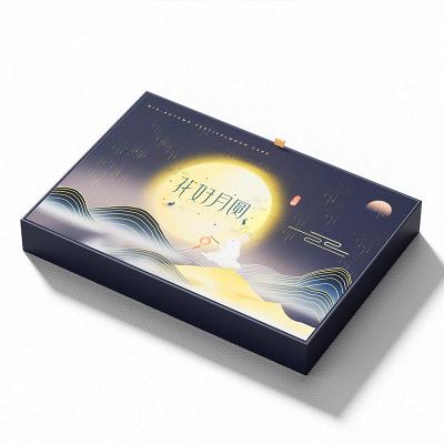 China Recyclable Cookie Gift Box Cake Moon Festival Mid-Autumn Food Paper Gift Box Custom Made Cardboard Box for sale