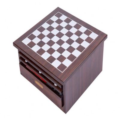 China Hot Selling Chessboard 5in Deluxe Folding Chess Set 1 Ludo Flying Plane Backgammon Set Backgammon Kid Chess for sale