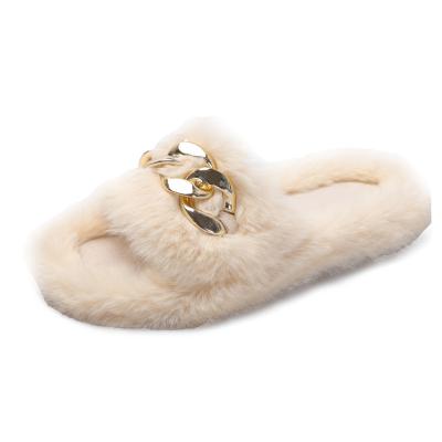 China China Supplier Sale Women Plush Water Proof Cartoon Fur Breathable Slippers for sale