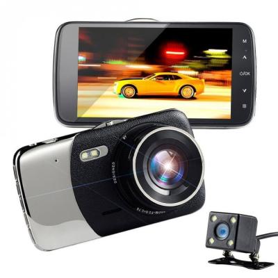 China High Quality 170 Degree Car DVR Dash Camera 4 Inch NIGHT VISION Dual Lens Car Camera for sale