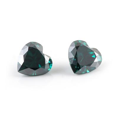 China synthetic diamond jewelry making raw material natural diamond heart cut for sale