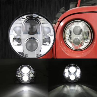 China 7 Inch Round Waterproof High Brightness Led Headlamp For Motorcycle Headlamp for sale