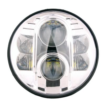 China 7 Inch Round Ace Aluminum Sole Technology Die Cast High Brightness Led Headlight For Motorcycle Headlamp for sale