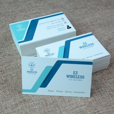 China Wholesale CMYK Color Printing Factory Paper Price Custom Design Paper Business Card for sale