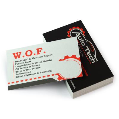 China Waterproof Plastic Card Wholesale Customized 300gsm Paper Full Color Printing Business Name Cards for sale