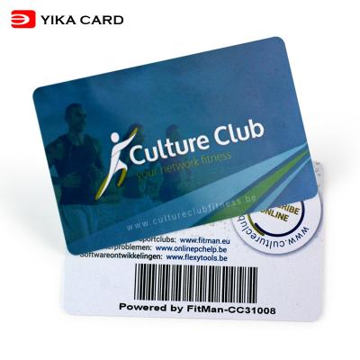 China Waterproof Plastic PVC Membership Cards CR80 Barcode Rewards Discount PVC Membership Cards For Fitness Center for sale