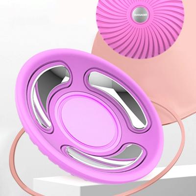 China High Quality Hot Compress Hot Blue Red Light Therapy Usb Circular Rechargeable Wireless Breast Enhancer Massager for sale