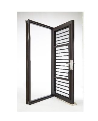 China Custom factory price zero 3 in 1 screen door security door anti-theft fans door lock for sale