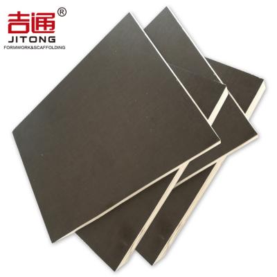 China 15-20 1220*2440mm Vietnam Shuttering Plywood Sheets Poplar Film Faced Plywood For Construction Building for sale