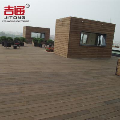 China Engineer Project Light Color 20mm Carbonized Exterior Bamboo Flooring for sale