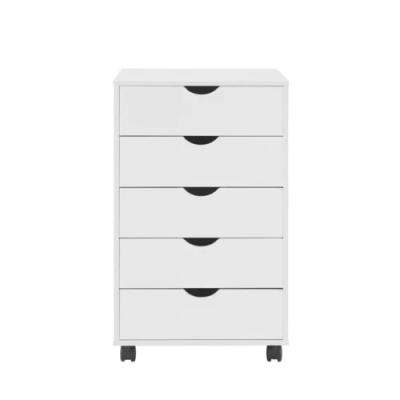 China Hot Selling Storage Desk 5-Drawer Storage File Cabinet On Wheels For Office Furniture for sale