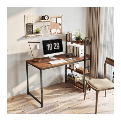 China Custom Made High Quality Corner Home Office Furniture Metal Frame Standing Wooden Computer Desk for sale