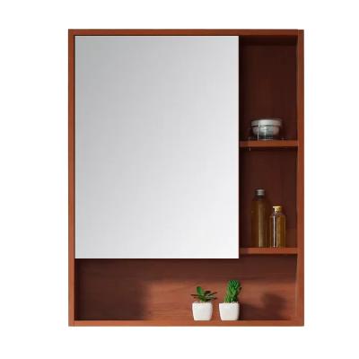 China Factory Price Modern Single Door Mirrored Wall Mounted Medicine Cabinet Storage Cupboard Mirror Cabinet For Bathroom Furniture for sale