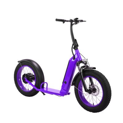 China Front Suspension Fork Electric Scooter 500w Unisex Motor Electric Scooter 48v/14ah Li-ion Battery Escooter for sale