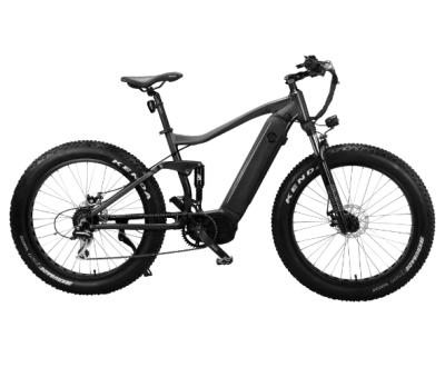 China Full suspension mountain Lohas 1000W Bafang motor G510 super power luxury medium fat tire 26 inch ultra Ebike/bicycle for sale