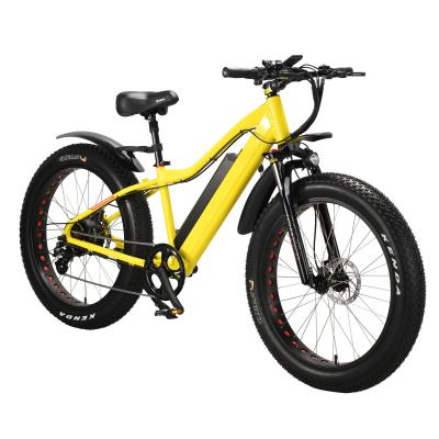 China Aluminum alloy beach snow 26*4.0 inch fat tire ebike 500W 48v/10AH electric bicycle for sale