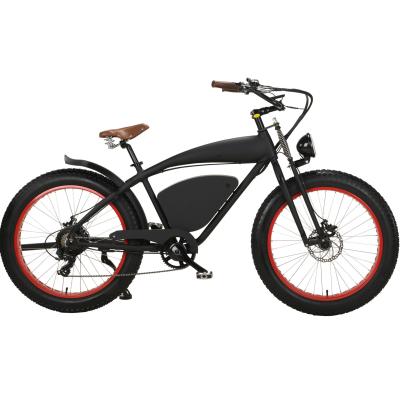 China Aluminum Alloy 500W Power CE Certificate Electric Fat Tire Mountain Bike Electric Bicycle for sale