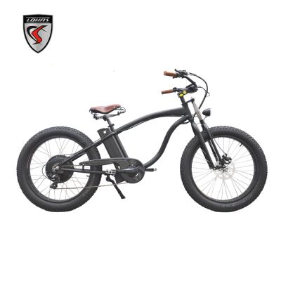 China Vintage 500W 750W Fat Retro Bicycle Aluminum Alloy E-Bike Electric Bike e Bike Wholesale Front Suspension for sale