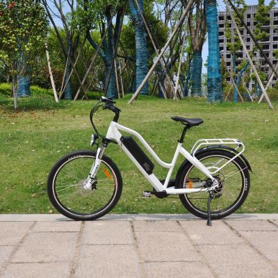 China Aluminum alloy 26 inch electric tire city bike 500W 48V 10.4AH lithium battery electric mountain bike for sale