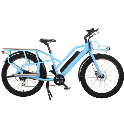 China long range delivery cargo electric bike 500w bafang aluminum alloy 26inch motor 48v/17.5ah fat bike for sale