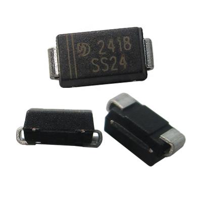 China LED Drive Power Supply Schottky Diode SS24 DO-214AC 2A 40V SMD Free Goods In Stock for sale