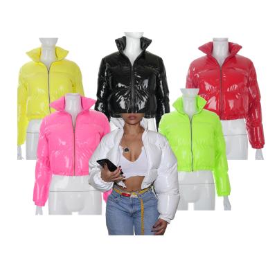 China 2021 autumn and winter women's cotton QUICK DRY bomber down jackets college jacket women's cotton bubble coats for sale