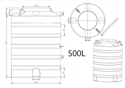 China Customizde OEM Rotational Molding Plastic Water Tank with Best Quality for sale