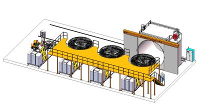 China Rotatieafgietsel Oven Moveable Shuttle Machine Yisong Te koop