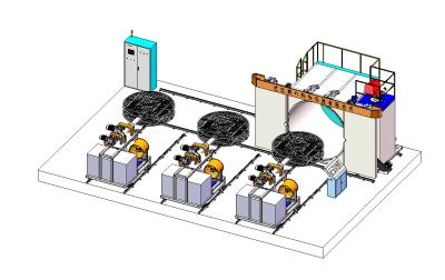 China La lanzadera Rotomolding trabaja a máquina a Oven Moveable 3000m m en venta