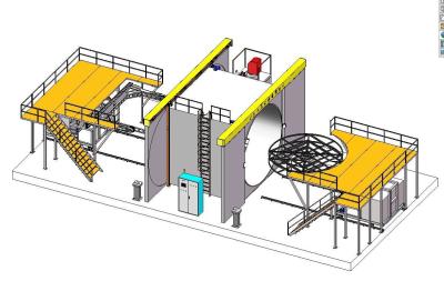 China 4.5m Oven Shuttle Type Rotomoulding Machine à venda