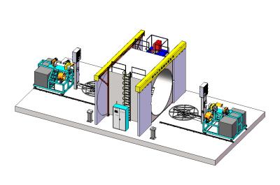 China Customized Shuttle Rotomolding Machine 2000mm Max. Height 80-130KW Total Power for sale