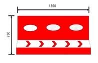 China Rotations-Roto formte Produkt-Straßen-Sperre 1350x750mm 3 Löcher zu verkaufen