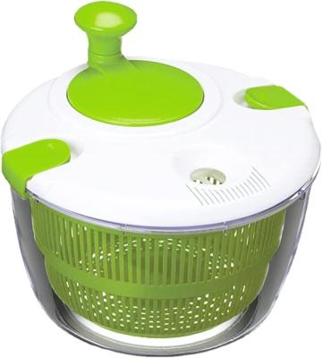 China Outdoor Manual Salad Spinner Seal Dryer Lettuce Vegetable Seal Basket for Home Vegetable and Fruit Cleaner for sale