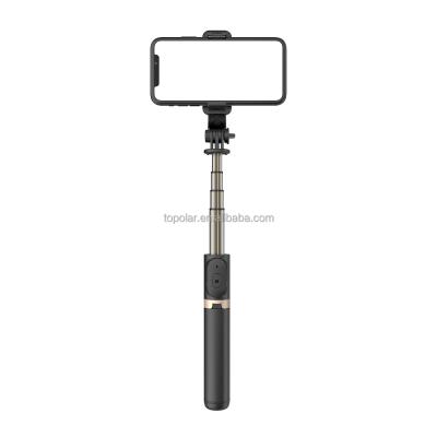 China Support Mobile Phone Holder Drop Shipping Lightweight Adjustable Sufficiency Q03 Aluminum Alloy Tripod Smart Wireless Selfie Stick for sale