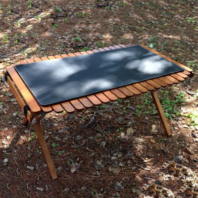 China Wholesale Double-Sided Hike Outdoor Gear Camping Table Cover PU Leather Mat Picnic Pad Waterproof Camping Pad for sale