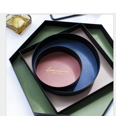 China Modern Storage Tray Home Storage Mirror Tray Gold Jewelry Display Tray Metal Storage for sale