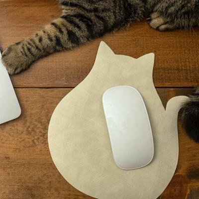 China With Wrist Rest Anime Mouse Pad New Style Leather Mouse Pad Cat Mouse Pad for sale