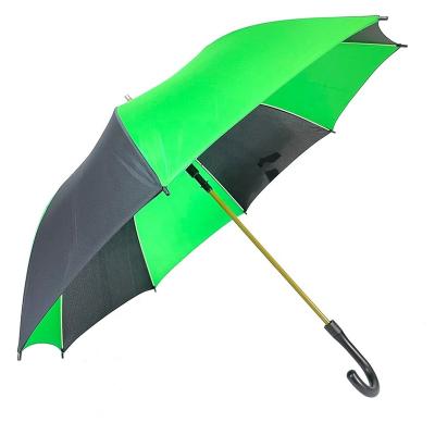 China Cheap Custom Windproof Multi Handle Rubber Coated Auto Open Golf Open Golf Rainpproof Pongee Frame Fabric Umbrella Rainpproof Color Umbrella for sale