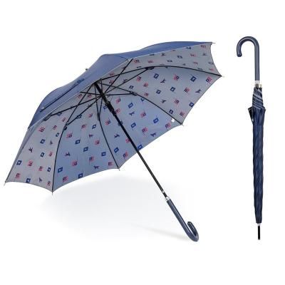 China Rainpproof New Custom Promotional 23 Inch Indoor Printing Paraguas Automatic Upright Umbrella For Gift for sale