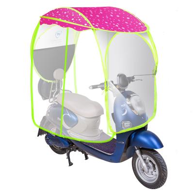 China Full Covered Electric Umbrella Strong Windproof Motorcycle Electric Outdoor Windproof Umbrella Sunshade Cover Umbrella Bike Scooter Umbrella For Rain for sale