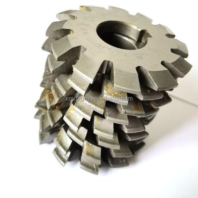 China M2.5 HSS M0.5-M12 Set 8Pcs HSS M0.5-M12 High Speed ​​Gear Cutting Tools Module Gear Spiral Milling Cutter for sale