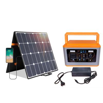 China 300w solar generator power station wireless charging outdoor portable solar phone charging off grid 2000w 500w solar panel power station for sale