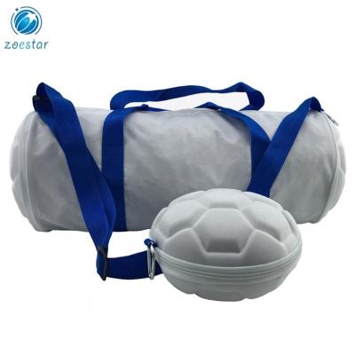 China Fashion Foldable Football Shaped Duffel Bag Fancy Football Duffel Sports Gear Bag Good For Promotion for sale