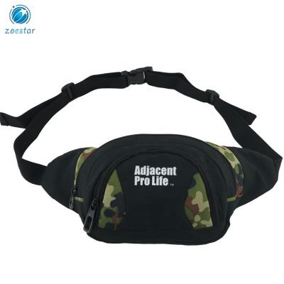 China Three Pockets UNDETERMINED Camouflage Waist Bag Money Ticket Passport Fanny Pack For Outdoor Travel Diary for sale