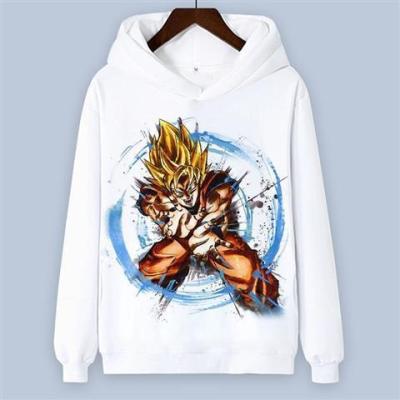 China Super Anti-wrinkle Dragon Ball Z goku saiyans japan anime figure clothes printed comfortable men's hoodies and sweatshirts for sale